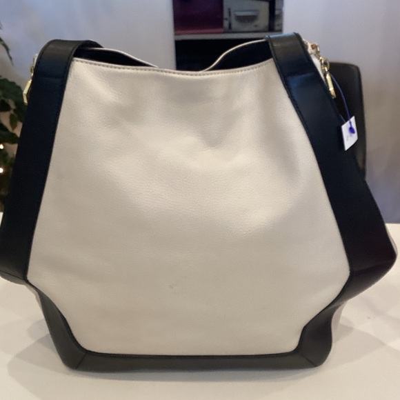 White & Black Tote by Jonathan Adler - Picture 2 of 3